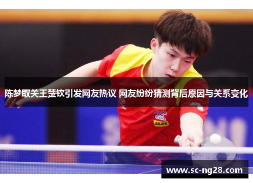 陈梦取关王楚钦引发网友热议 网友纷纷猜测背后原因与关系变化