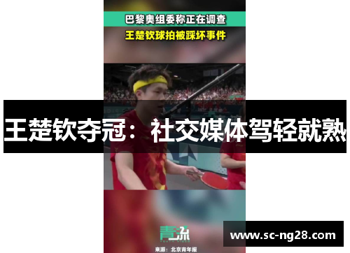 王楚钦夺冠：社交媒体驾轻就熟